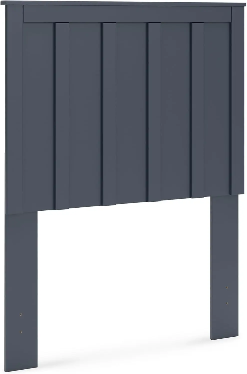 Shiplap Farmhouse Headboard Navy Blue Adjustable Twin Height