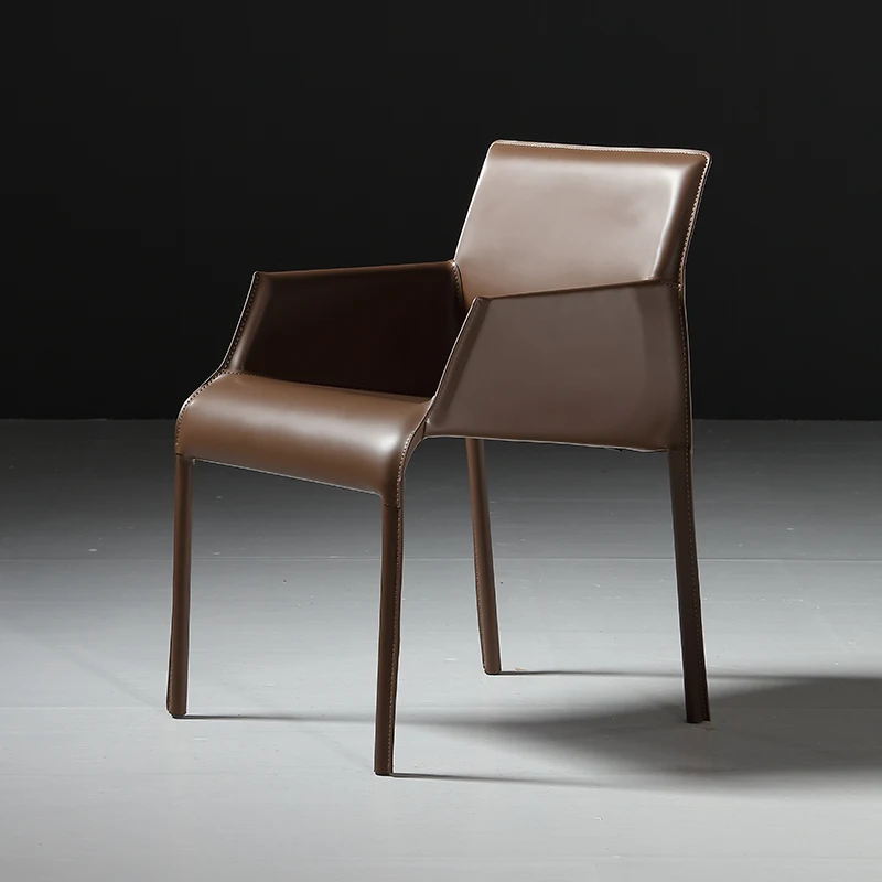 Italian Modern Chairs Luxury Patio Luxury Office Restaurantleather Dining Chair Minimalist Kitchensilla Comedor Home Furniture