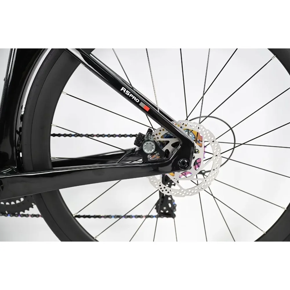 Шоссейный велосипед TWITTER R5pro из углеродного волокна, 22/24 скорости, гоночный с гидравлическими дисковыми тормозами, доступны в 7 размерах - 3,5/46/48/50/52/54/56 см.