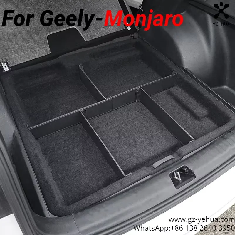 For GEELY Monjaro Manjaro Xingyue L KX11 2022 2023 Trunk Storage Partition Car Parts Car Modification Parts