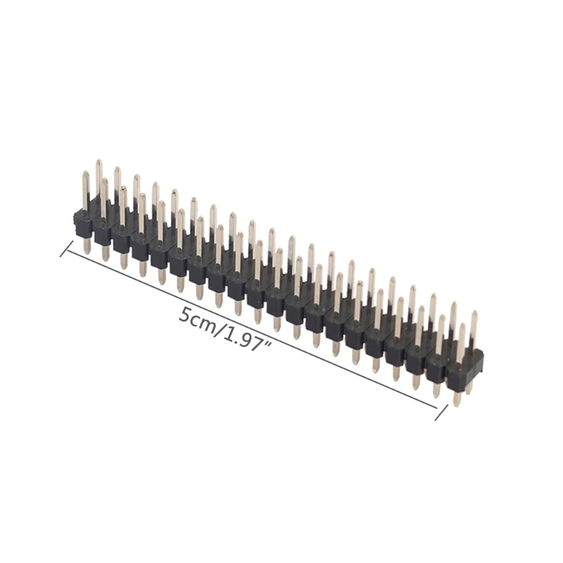 Conector macho doble tira 2x20 pines 0,1 "para GPIO, 5 uds., envío directo