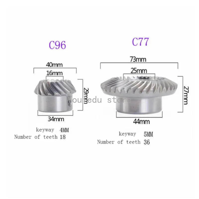 

Milling Machine Lifting Gear Turret C77+C96 Spiral Lifting Gear Helical Gear Milling Machine Processing Accessories