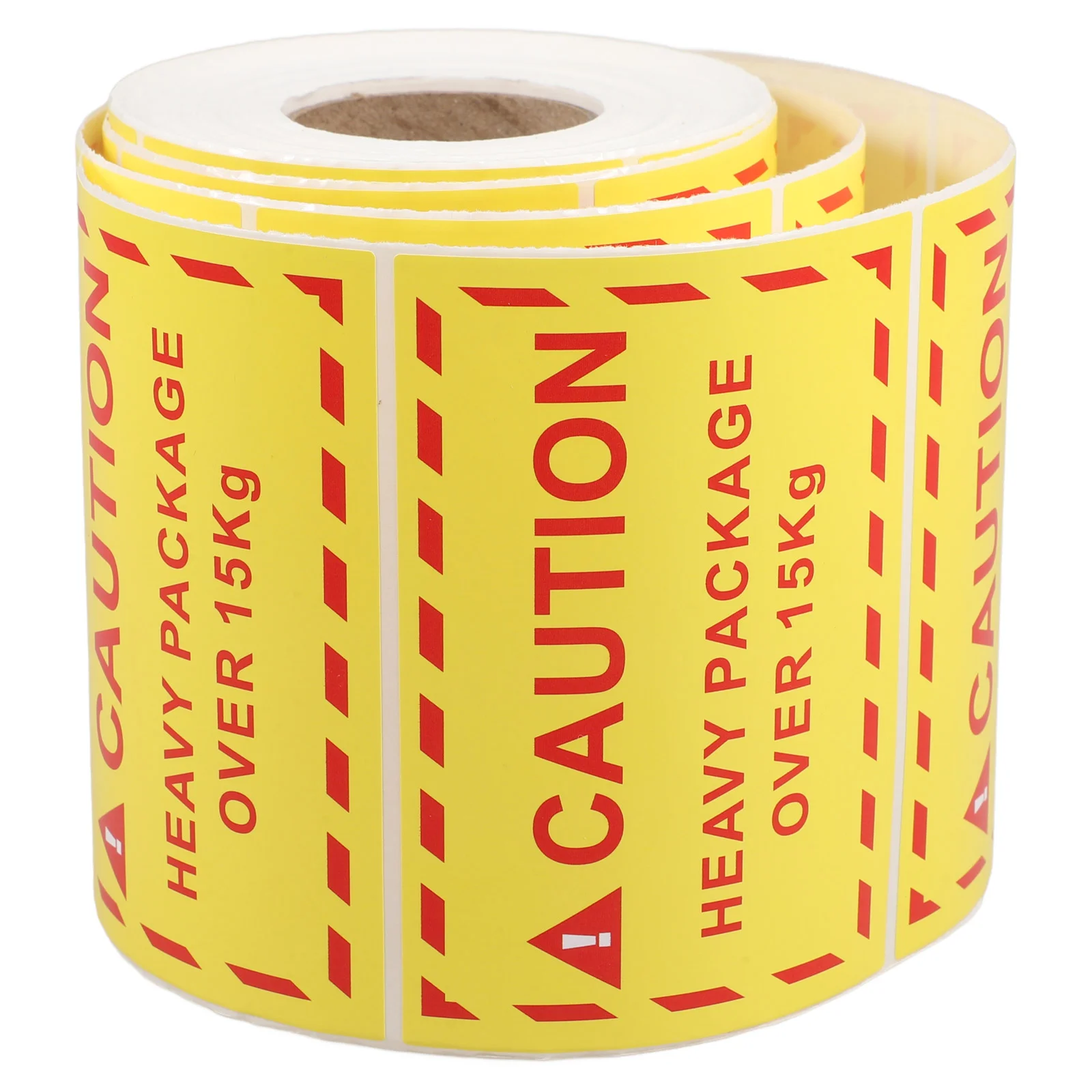 1 Roll Caution Heavy Stickers Logic Tape Label Caution Heavy Package Over 15 Kg Warning Sticker Logistics Warning Stickers
