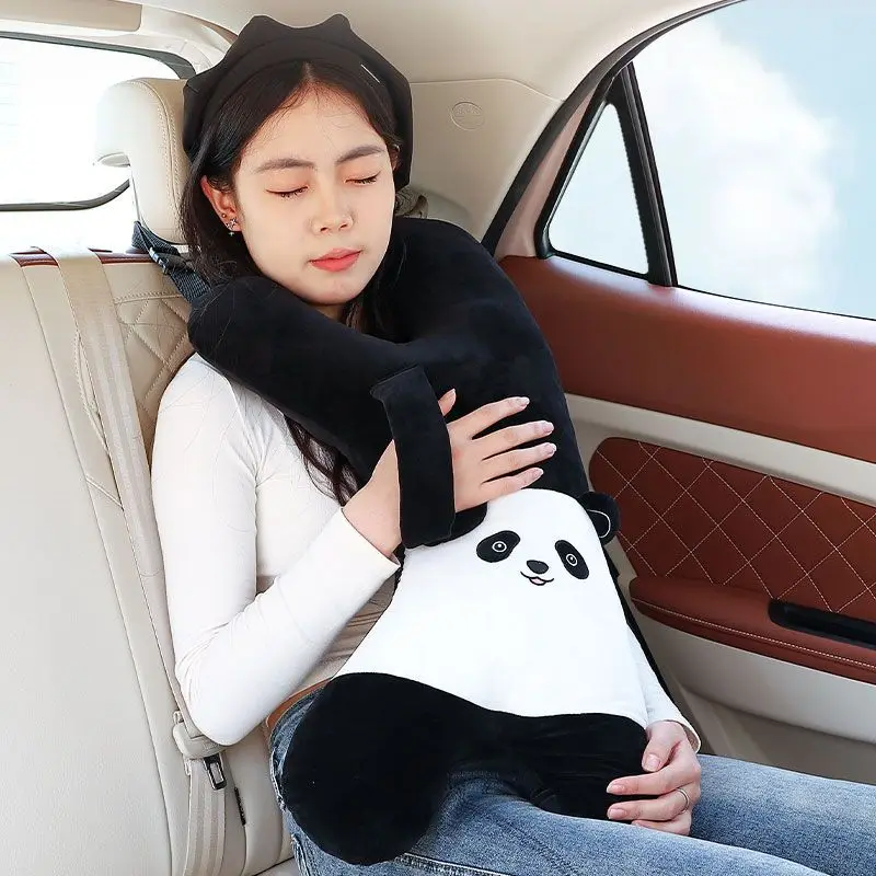 

Children's Car Seat Belt Anti-stranglehold Pillow Car-mounted Back Seat Baby Long-distance Car Pillow Car Sleeping Stabilizer