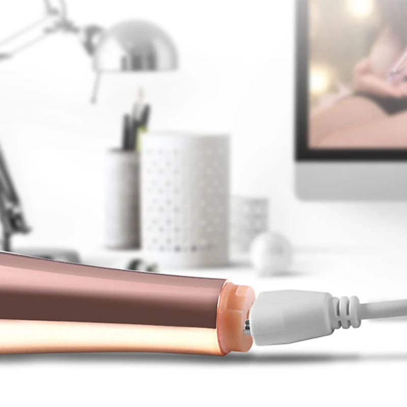 1Set leichter Luxus-Mehrfrequenz-Stoßdämpfer aus Metall mit schalla bsor bieren dem Puls, wasserdichter Mikro vibrator