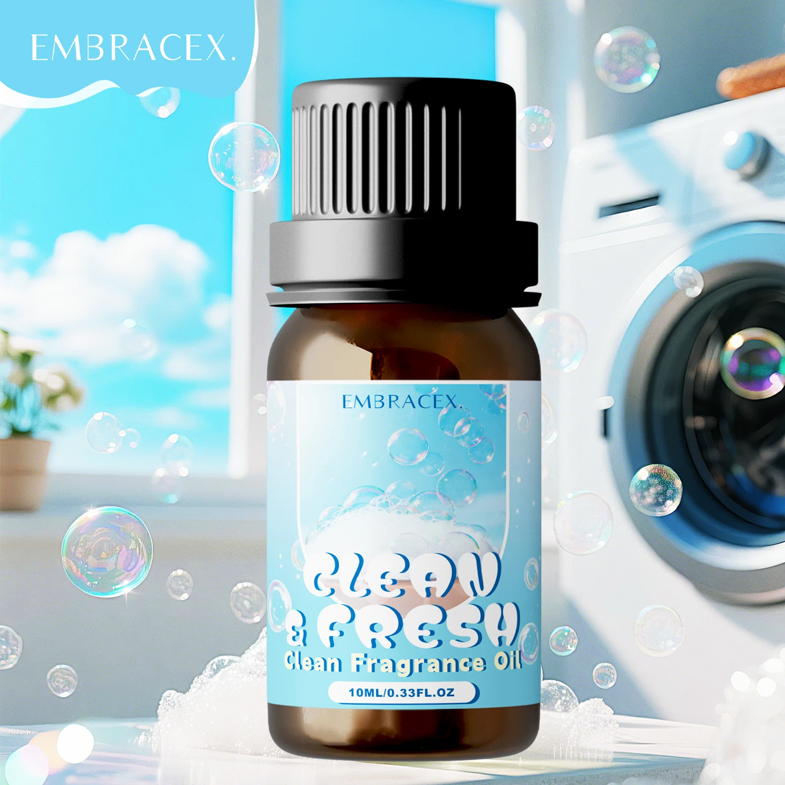 

10ml Clean Fresh Essential Oil Clean Fragrance Oil Citrus Rose Ylang Scent Candle Making Gift To Friends Air Freshener Diffuser