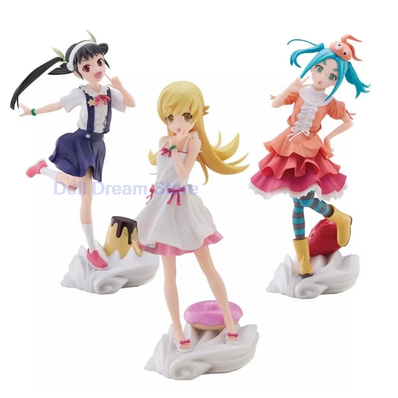 

2026 в наличии, 100% подлинная японская оригинальная фигурка аниме NisiOisiN/Hachikuji Mayoi/Oshino Shinobu, фигурка