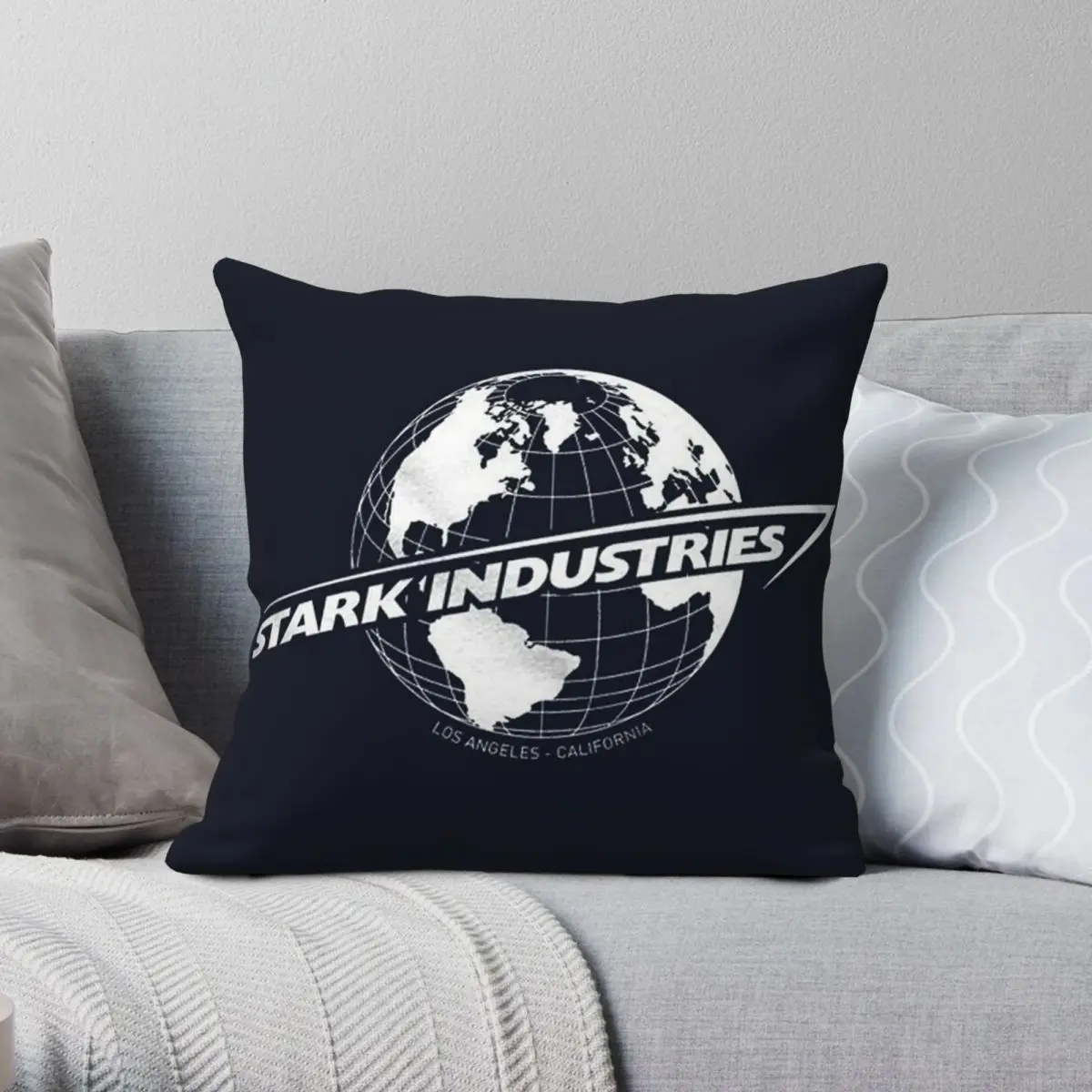 Stark Industries Pillowcase Polyester Linen Velvet Pattern Zip Decor Throw Pillow Case Sofa Seater Cushion Cover 45x45