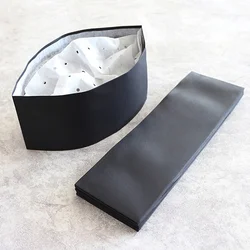 Black Hat Hats Chef Hat Disposable Cap Paper Soda Baker Cooking Kitchen Food Service Restaurant Vent Beanie