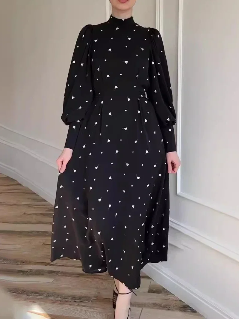 Eid Muslim Party Dress for Women Floral Bandage Elegant Ramadan Abaya Long Dress Belt Vestidos Largos Dubai Robe Jalabiya 2024