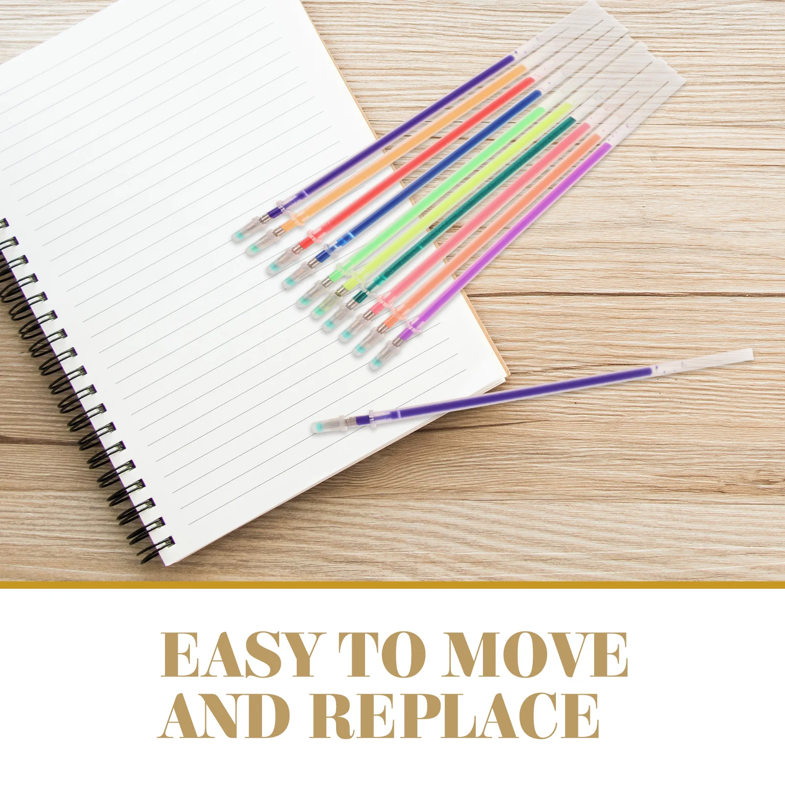 

100 шт. сменные стержни для ручек, легко перемещаемые, сменные, креативный дизайн, подходят для ежедневного письма, офисных принадлежностей