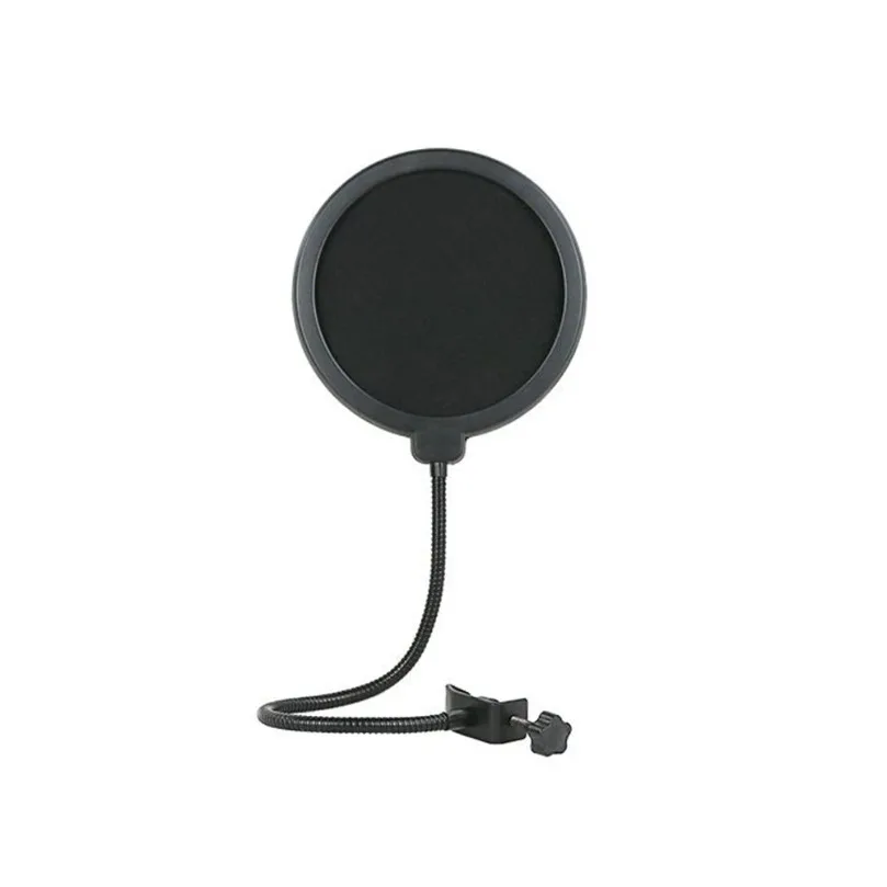 VIKEFON Mikrofonzubehör Metall PoP Filter Universal Mikrofon Windschutzscheibe für Studio Aufnahme Kondensatormikrofon