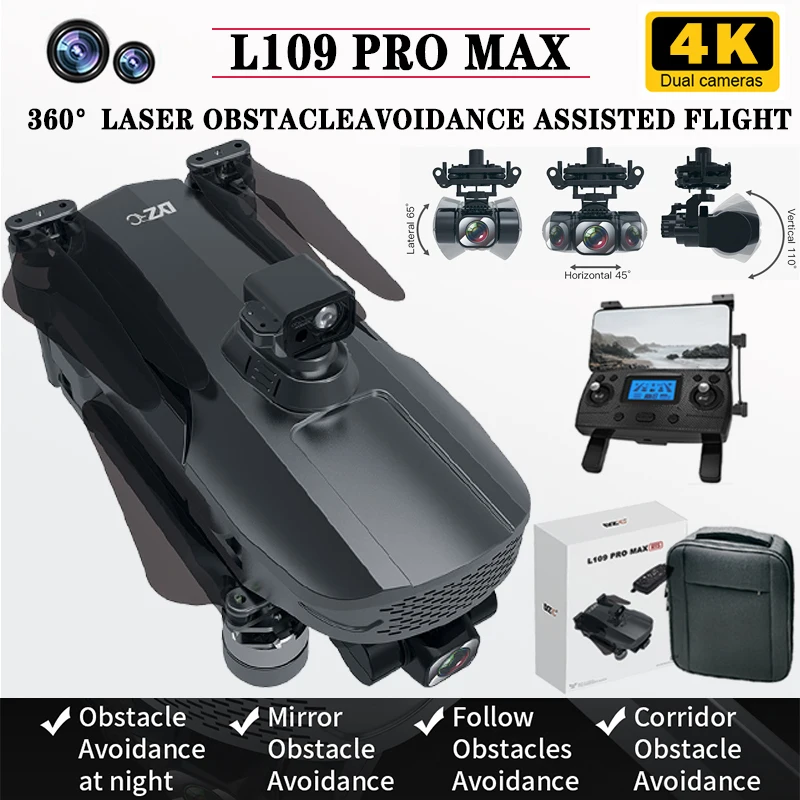 

Квадрокоптер L109 PRO MAX RTS с Gps и двойной камерой