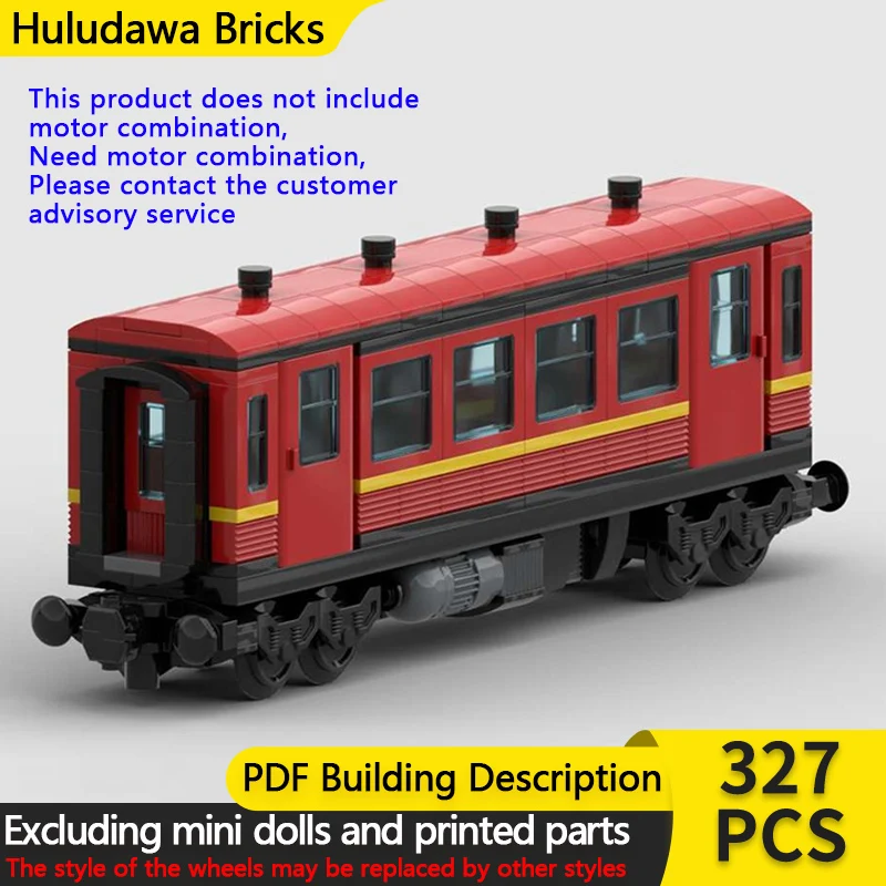 

Модель городской автомобиль MOC, строительные кирпичи, красный пассажирский автомобиль, модульная технология 3-го класса, детские праздничные подарки, сборка игрушек, костюм