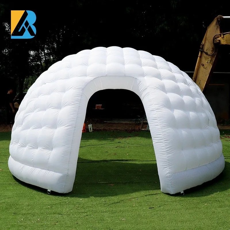 Custom Built 4 Meters White Inflatable Picnic Dome Tent for Party Event Rental Toys