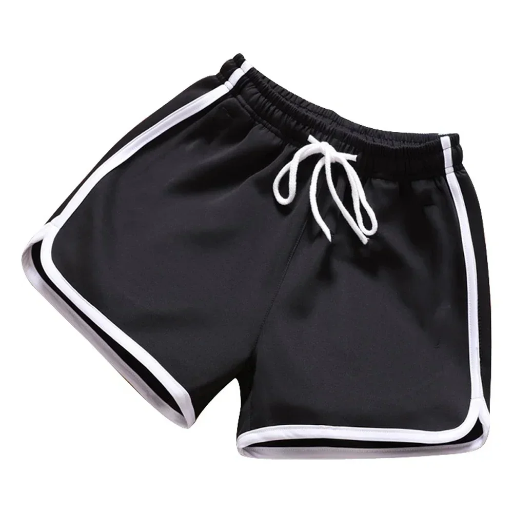 Men Shorts Drawstring Breathable Solid Sports Running Male Casual Comfortable Fitness Yoga Gym Beachwear Pants Summer