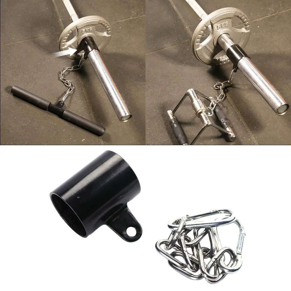 

Iron Row Platform Barbell Attachment Fitness Easy to Install Full Over 2" Bar Back Core Muscles