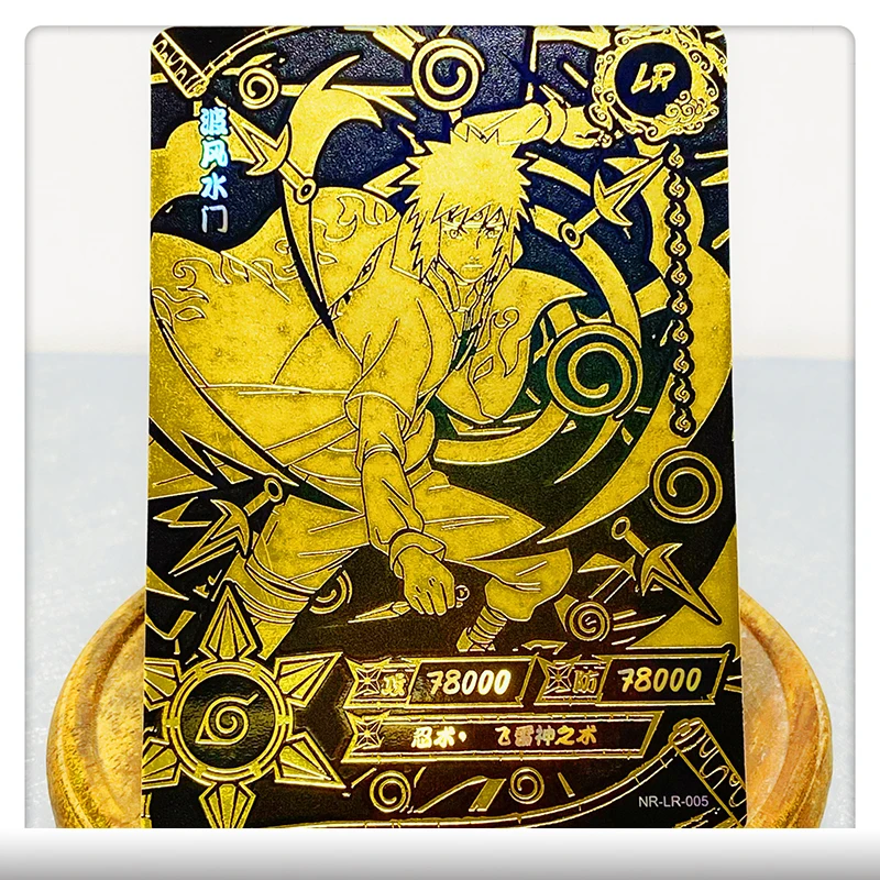 New KAYOU NARUTO LR Card Anime Uzumaki Naruto Hyuga Hinata Hatake Kakashi Uchiha Obito Game Collection Man Birthday Gifts