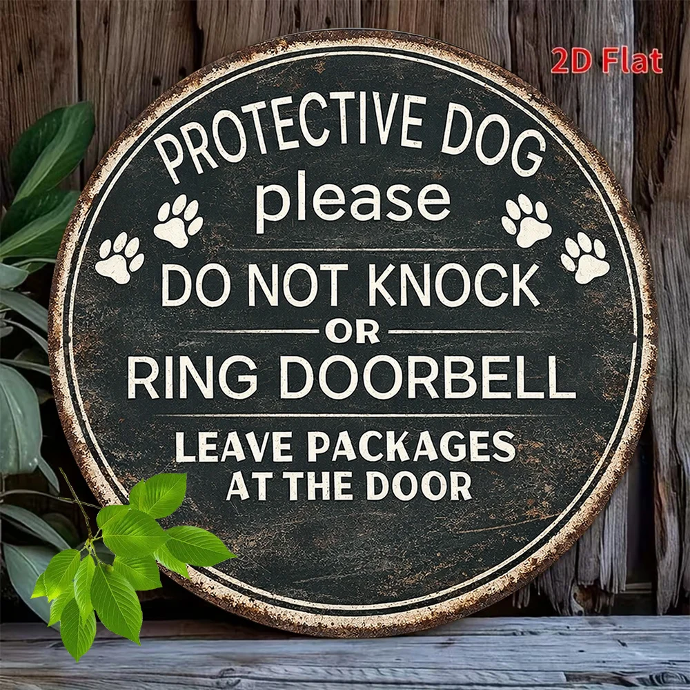 2D Flat Round Sign, 
