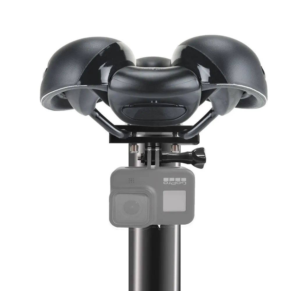 Support de dégager de vélo en aluminium pour Gopro fore9, 7, 5, 4, support de trépied, adaptateur de support rapide, pince pour appareil photo Mijia, capture d'écran SJ, Yi, 4K