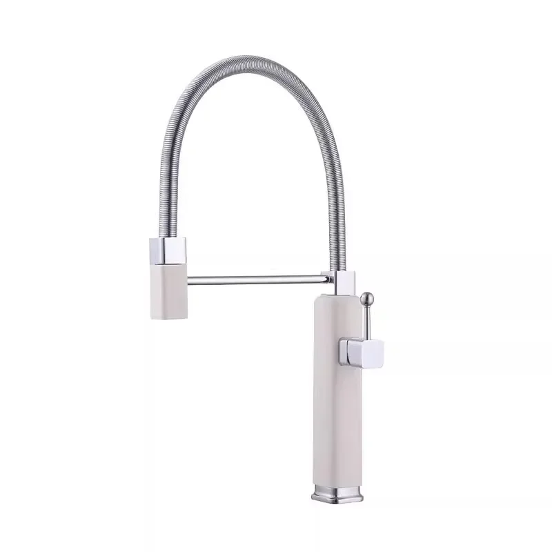 Sink faucet vegetable basin retractable, pull-out universal rotation, hot and cold faucet splash-proof artifact