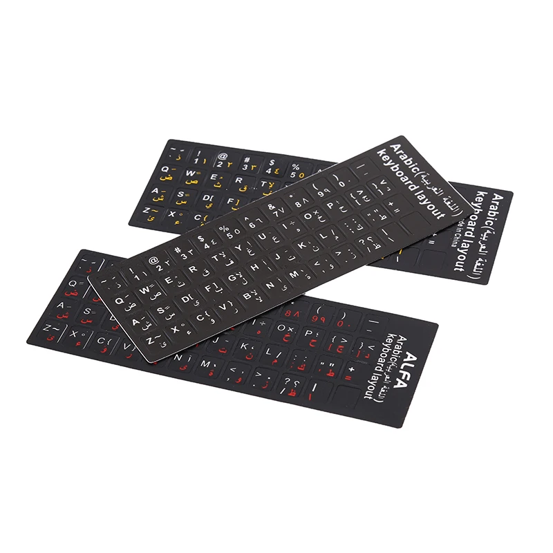 Arabic Keyboard Stickers letter Waterproof Frosted No Reflection Non-transparent Laptop Accessories