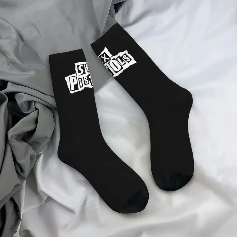 Sex Guns Crazy Dress Socks para homens e mulheres, Crew Socks, Heavy Metal, Rock Fashion, Novidade