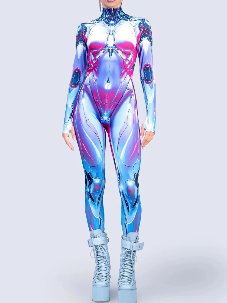 Ghost In The Shell Kostüm Paar Party Team Rollenspiel Karneval Outfit Aufführungen Jumpsuit Cosplay Bühnen-Bodysuit – Detail 3