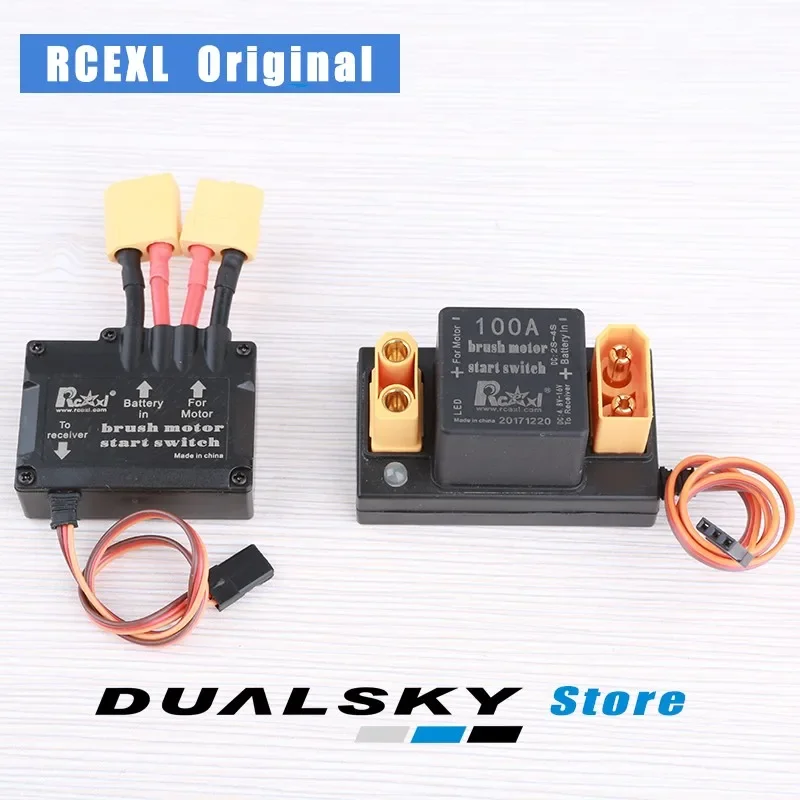 

Rcexl 70A 100A Brush Motor Start Switch Electric Switch V2.0 for RC Model