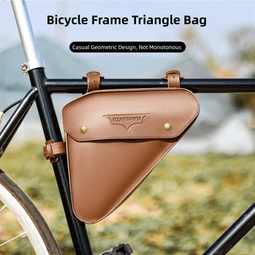

Водонепроницаемые велосипедные треугольные сумки, большая вместимость, регулируемые ремни, сумка для хранения рамы велосипеда, прочные аксессуары для велосипеда в стиле ретро