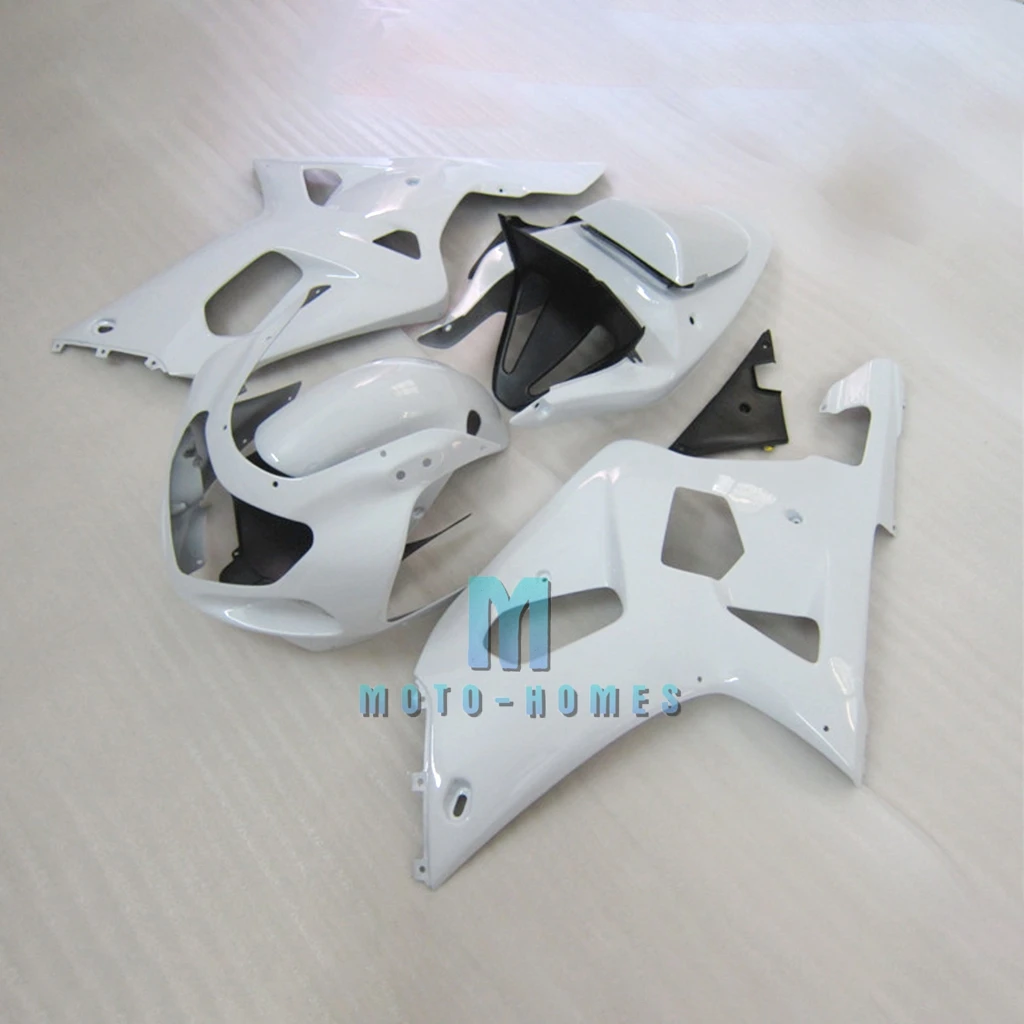 Free Custom Fairing Set for K1 SUZUKI GSX-R600 GSXR750 2001 2002 2003 01 02 03 ABS Plastic Motorcycle Rebuilding Bodywork White