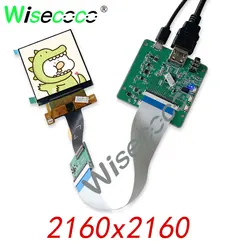 Wisecoco 2.9 Inch 2160x2160 LCD Display 1:1 Square High Resolution 2K LCD Screen Module USB Type-C Driver Board