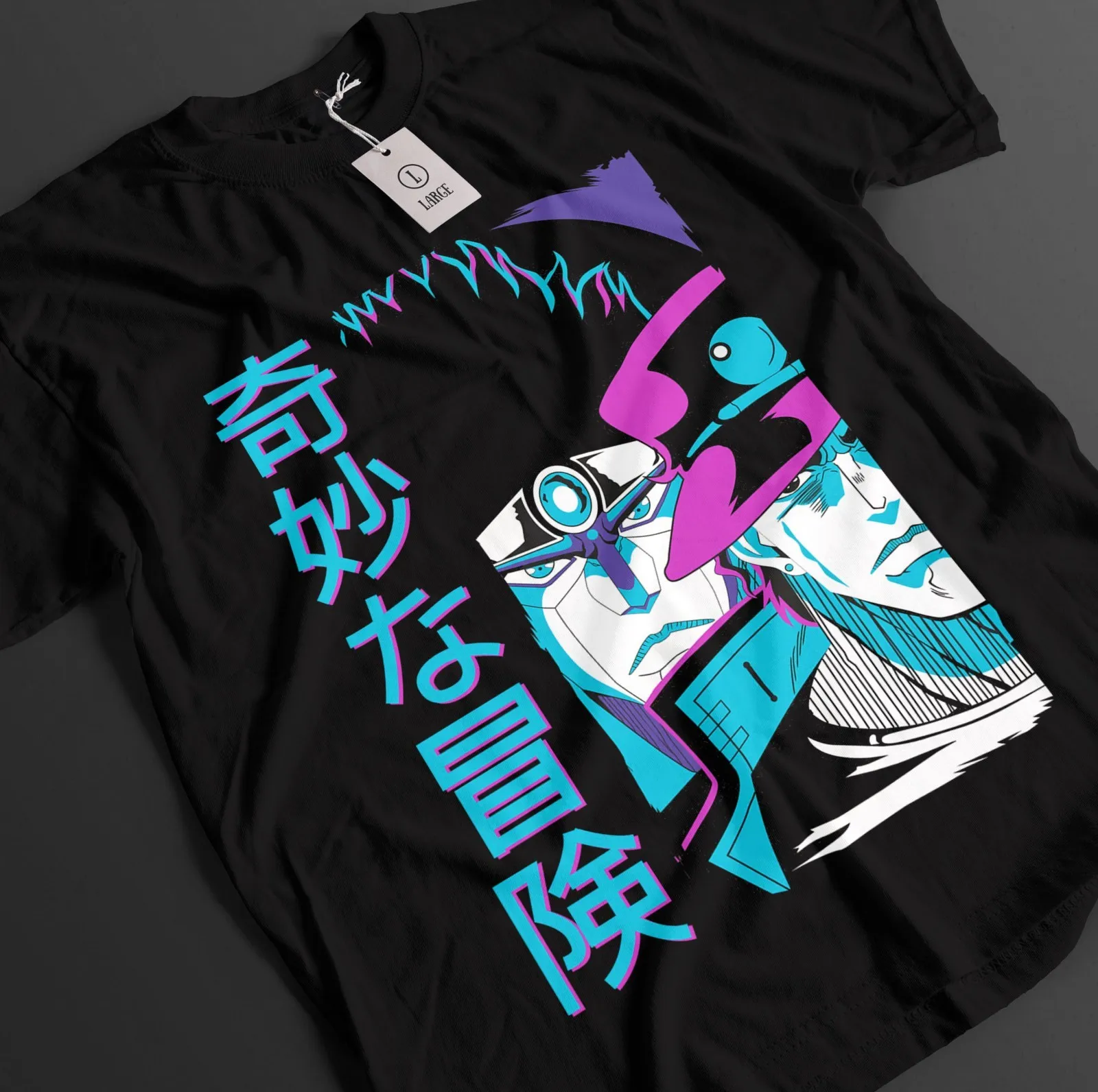 Jojo's Bizarre Adventure T-Shirt Jotaro Tshirt Dio Joseph Shirt Giorno Anime Tee
