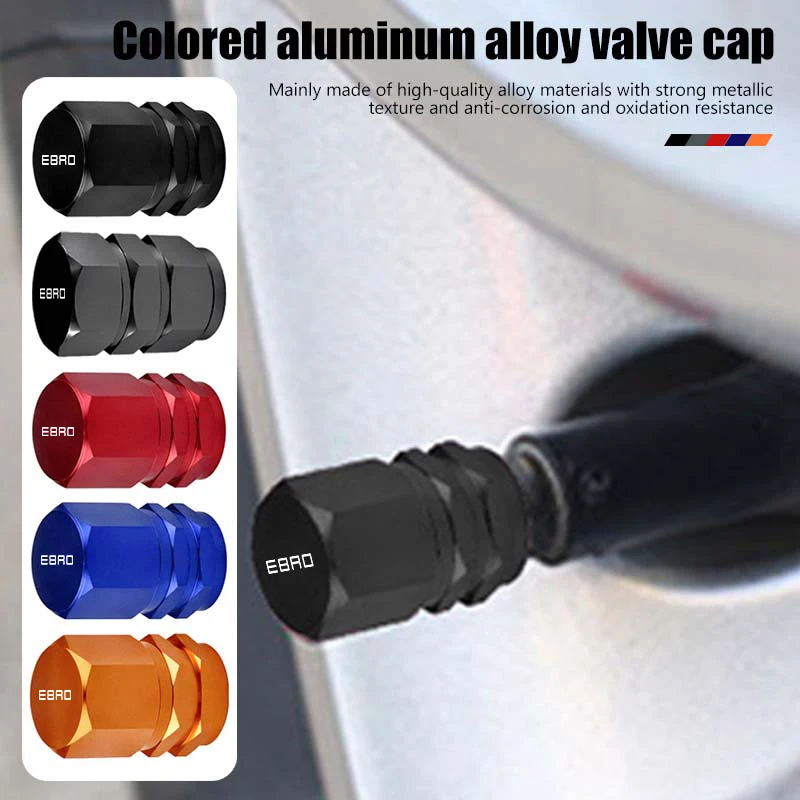 For Ebro Car Tire Stem Valve Caps Wheel Tire Valve Rim Stem Covers Airdust Waterproof S400 S700 S800 Jaecoo J7 J8 Omoda 5 C5