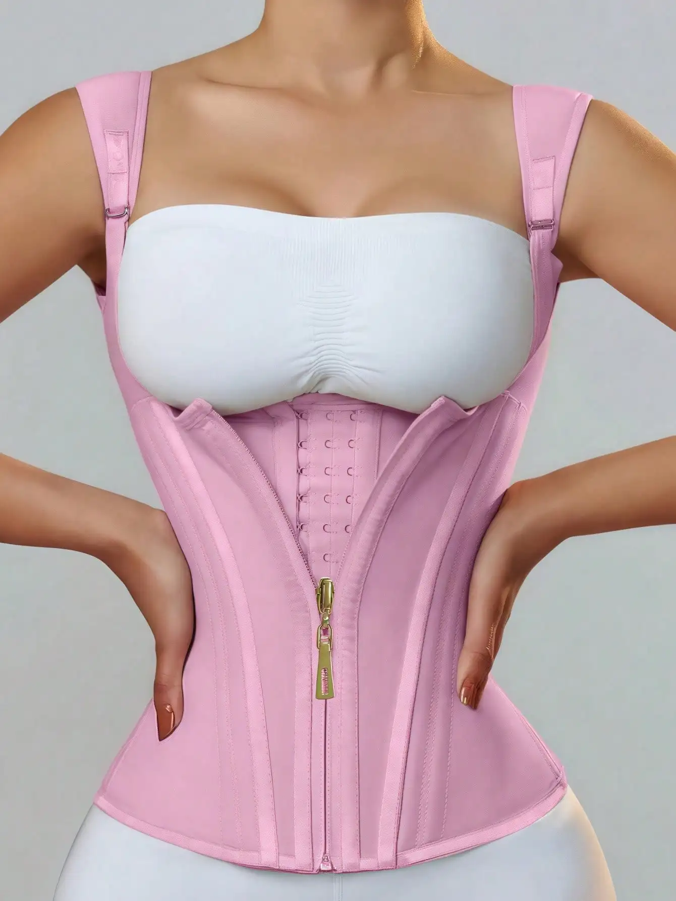 Women Latex Waist Trainer Corset Tummy Control Body Shaper Shapewear Colombianas fajas Slimming Girdle Zipper Flat Belly Belt image 5