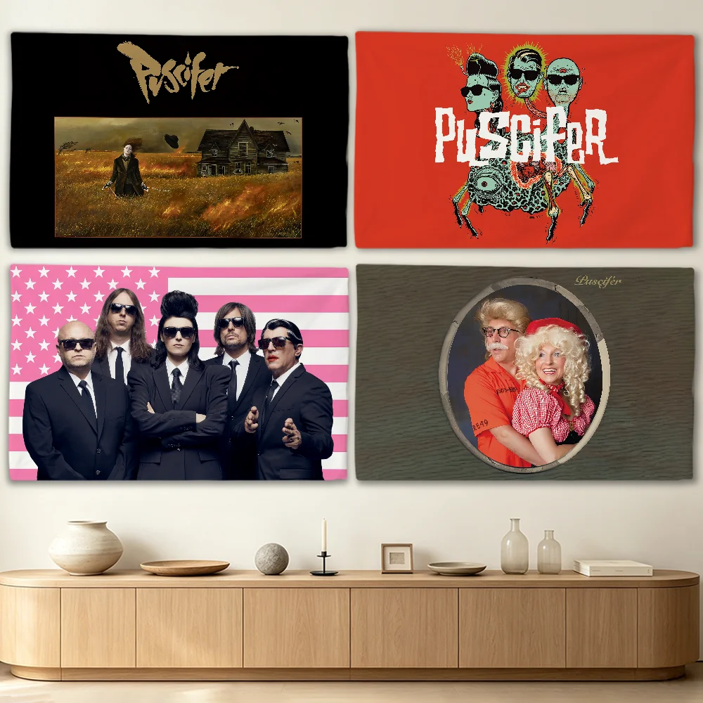 Rock Band P-Puscifer Normal Isn't flag Advertising Banner for Camping Decoration Outdoor & Garage Wall Hanging Decorations
