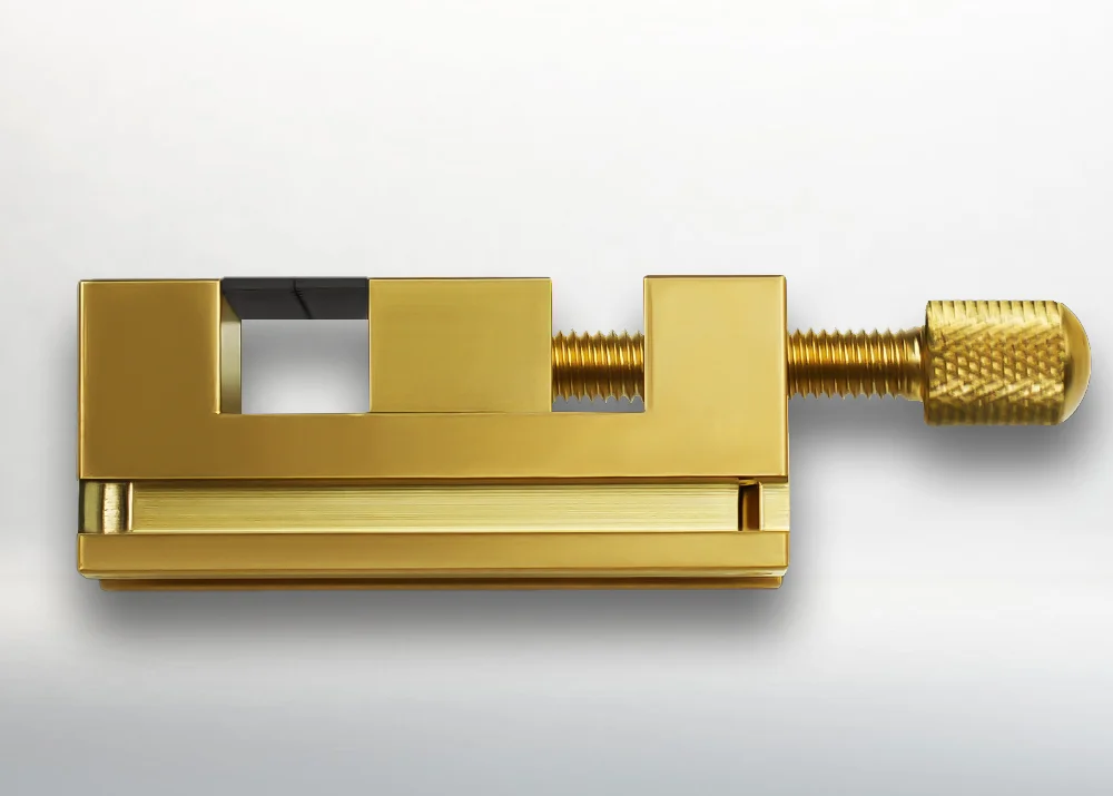 Handwerkzeug Mini-Schraubstock, Mikro-Klemmstock, aus Messing, geeignet für die Klemmung von Uhren- und Mikroteilen, mechanische Modelle – Detail 4