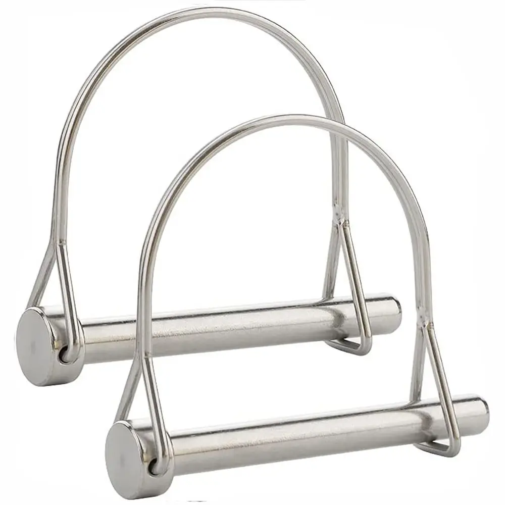 2Pcs D-shaped Safety Coupler Pin 5/16
