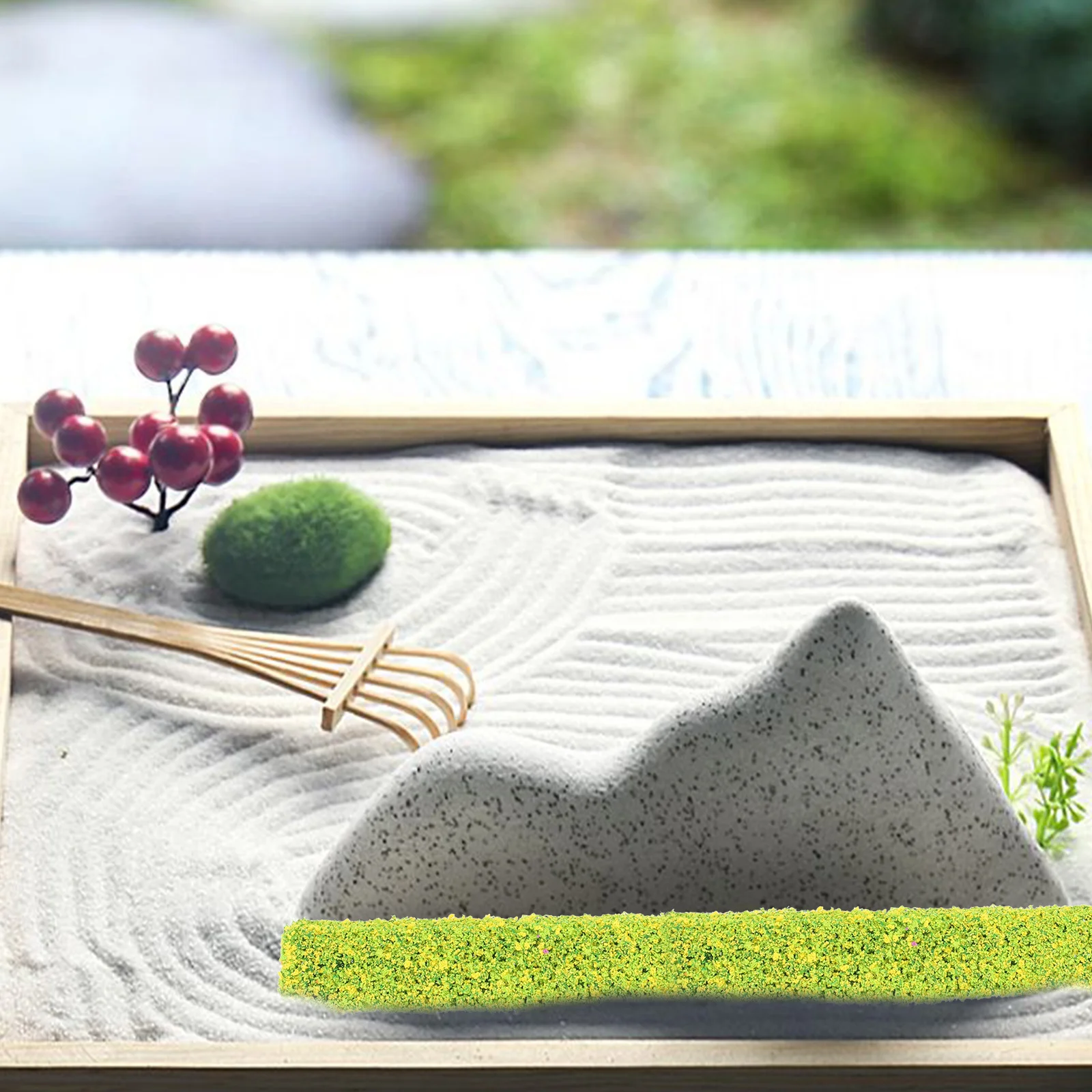 15 pezzi di simulazione cluster materiale spugna leggero decorazione paesaggio fai da te tavolo di sabbia micro paesaggio treno ferroviario