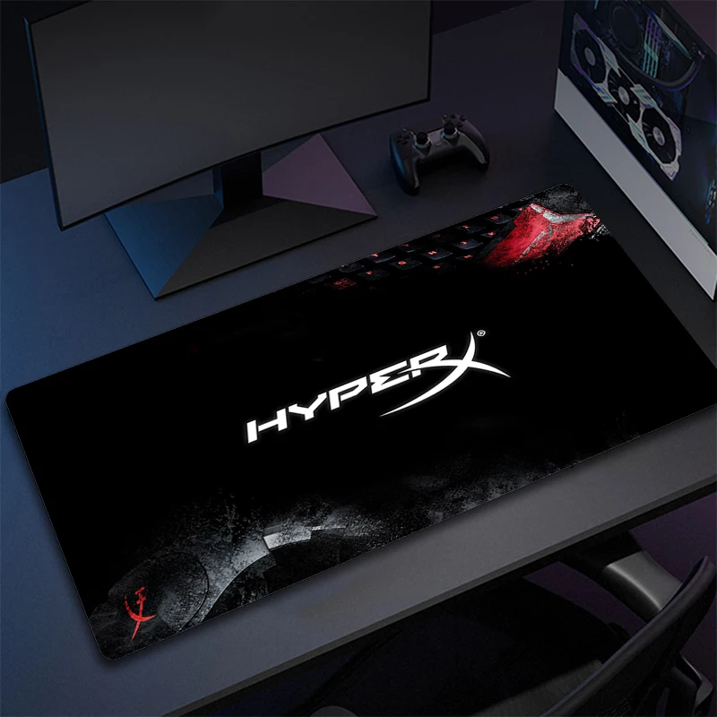 

Mousepad HD Print Large Mouse Mat Hyperx Gamer Desk Mat Gaming Mouse Pad Office Locking Edge Accessories Non-Slip Keyboard Pads