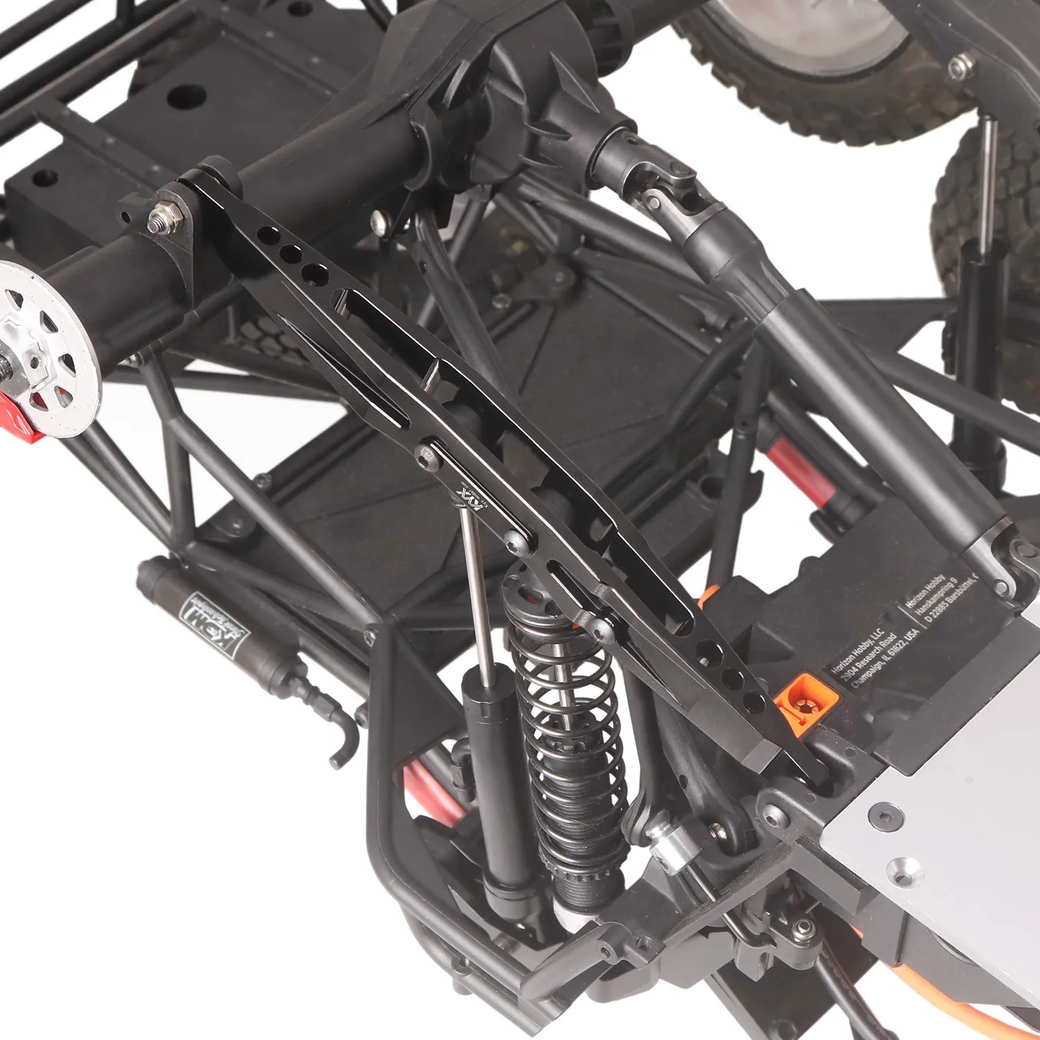 KYX modelauto Losi 1/10 Baja Rey 2.0 frame aluminium CNC achter pull down bar