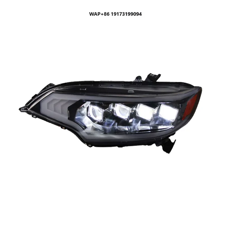 

High Quality Front Bumper Headlight GK5 LED Light Guide Day Running Lights LED 4 Lenses Headlights for-Honda Fit Jazz 2014-2020