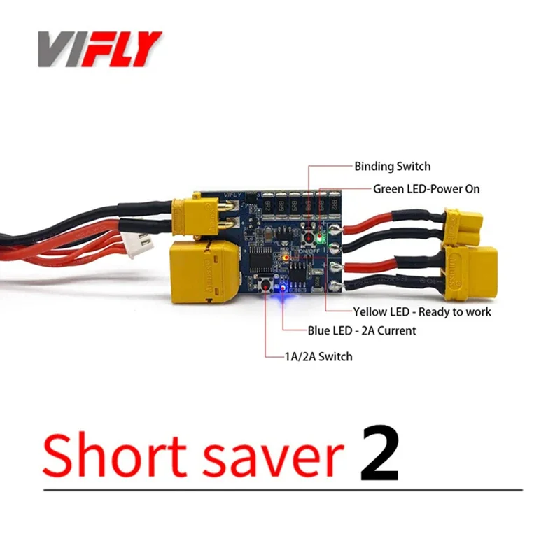 VIFLY ShortSaver2 ShortSaver V2 Smart Smoke Stopper Power Button Switch Electronic Fuse To Prevent Short-Circuit Over-Current