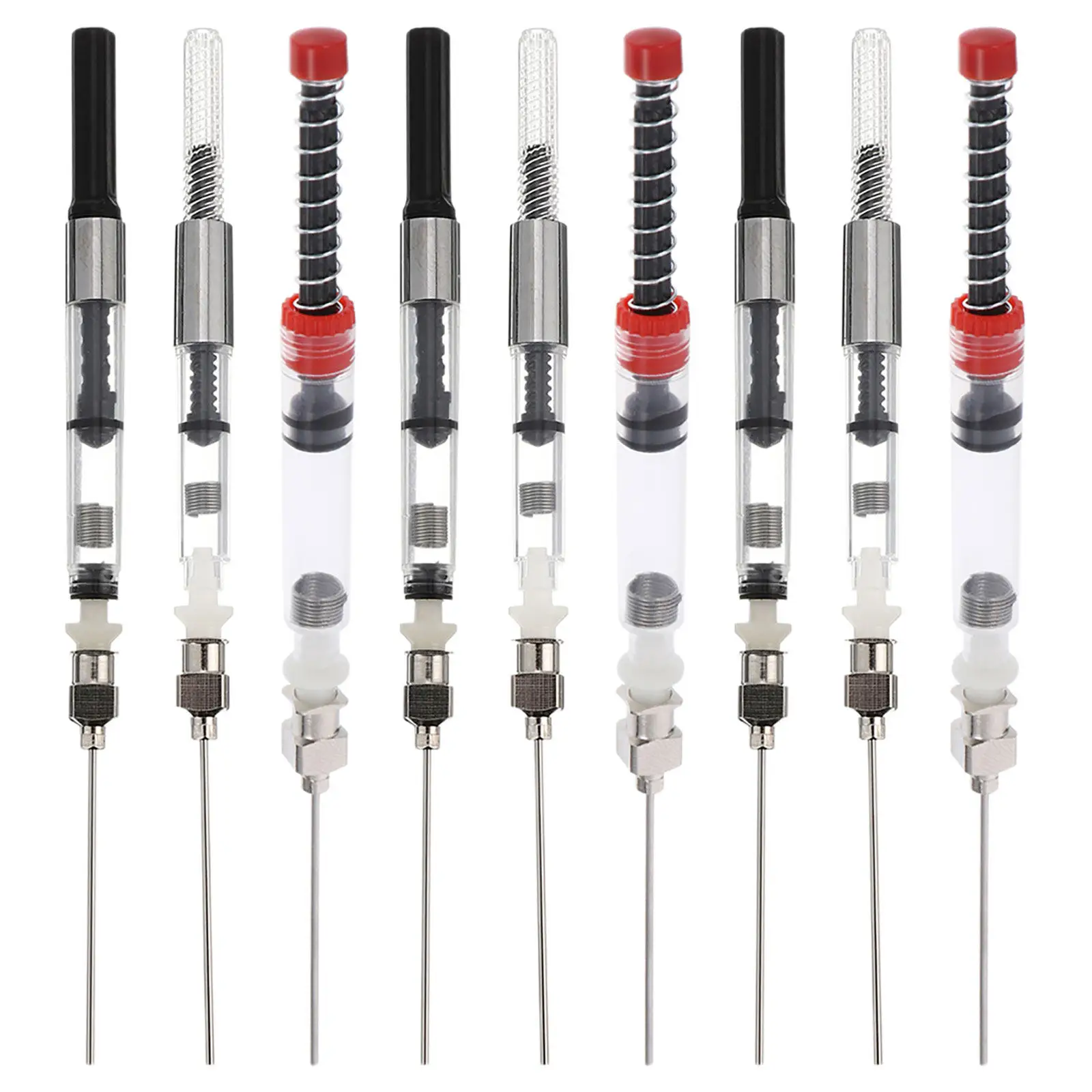 

9Pcs Refillable Ink Converter Universal for Fountain Pen 3.4mm 2.6mm Diameter Pens Ink Absorber Calligraphy Writing Supplies