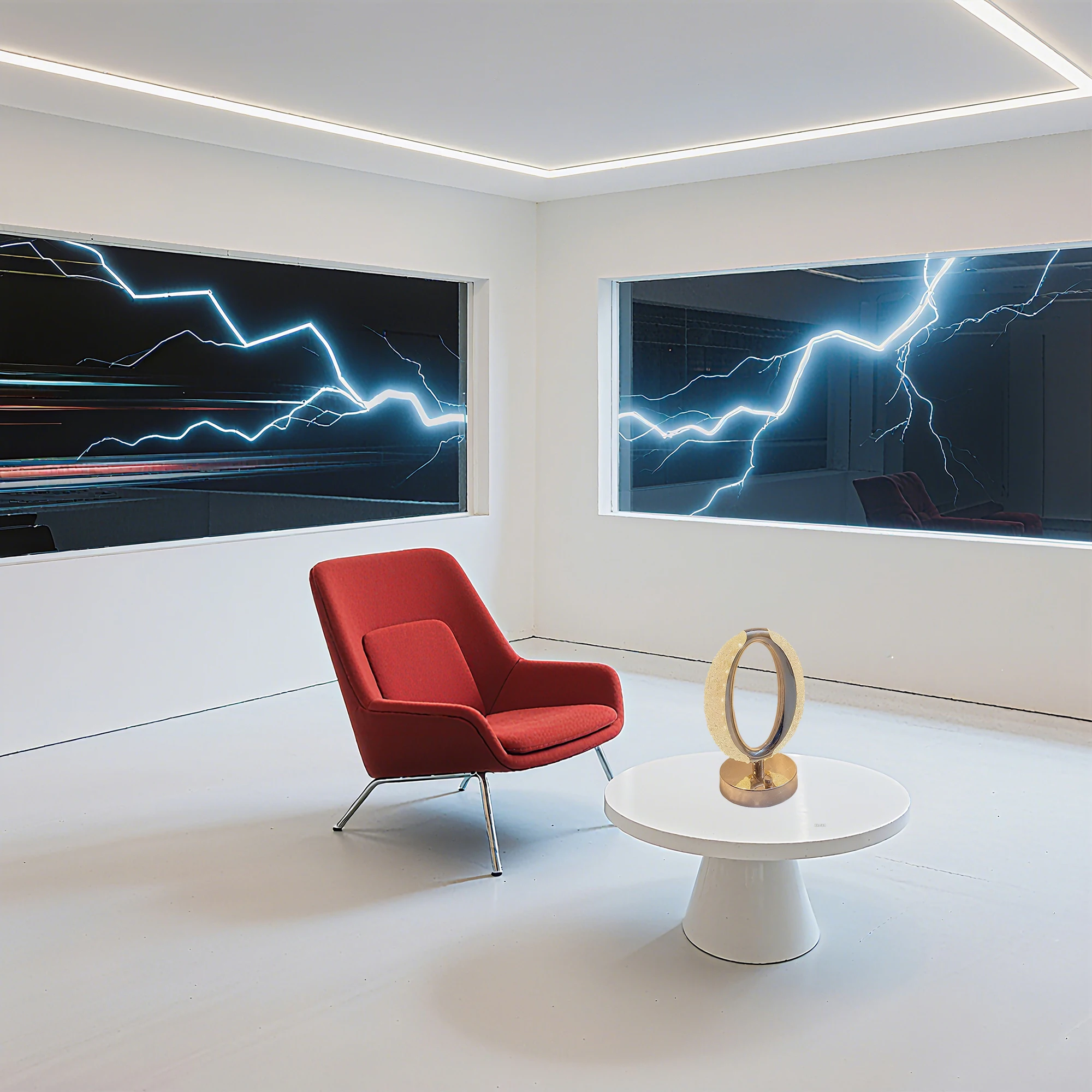 Lampe de table en cristal LED de style créatif moderne, 3 types de lumière pouvant être commutée librement par toucher. Veilleuse/lumière décorative