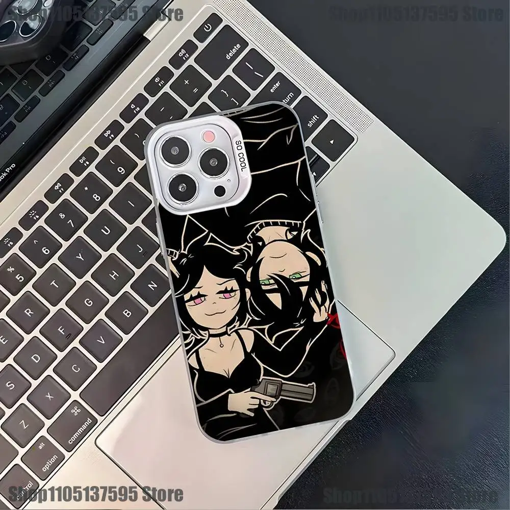 Чехол для телефона «Трана Энди и Лейтили» для iPhone 16,15,14,13,12,11,Pro,XS,Max,Plus,Mini,SE4,E, черный матовый противоударный чехол