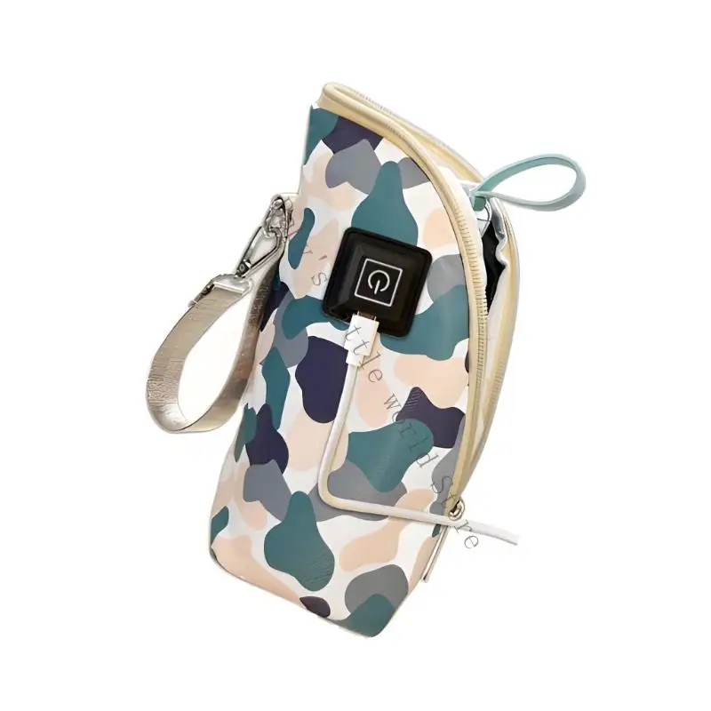 Узор с вуалью. Детская бутылочка. Непроводящая сумка. Функция нагрева через USB. Постоянный полиэстер. Плавный доступ. B2EB.