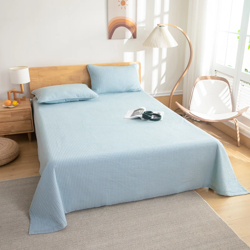 

2024 new Class A cotton washed cotton antibacterial padded cotton bed cover thickened sheets breathable and comfortable