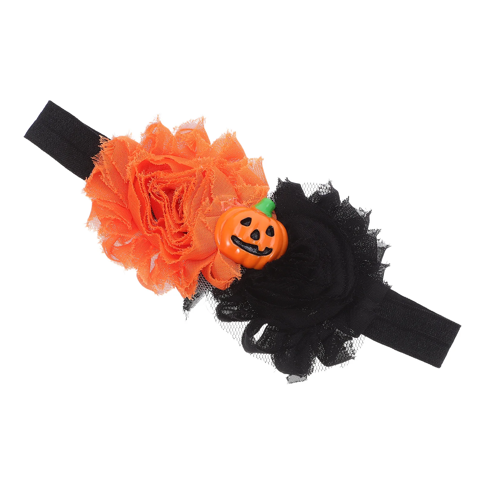 

Pumpkin Skull Hair Band Halloween Costume Accessory Soft Elastic Headwear Party Photo Shoot Decor