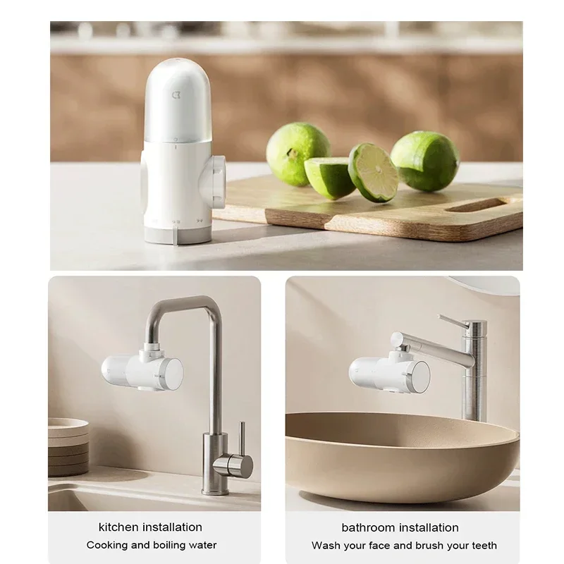 NEW XIAOMI Mijia Faucet Water Purifier 2 for Household Kitchen Tap Activated Carbon Percolator System Visible Water Filter